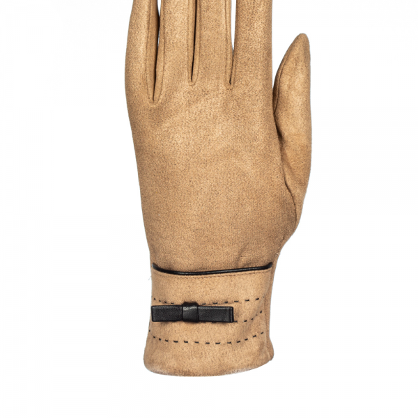 Дамски ръкавици Picty кафяв цвят, 2 - Kalapod.bg